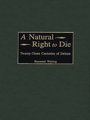 cover image of A Natural Right to Die